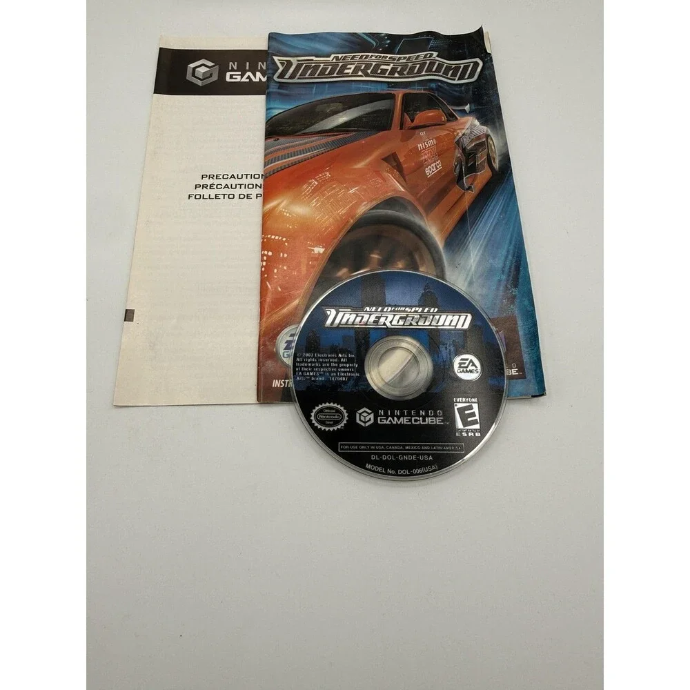 Need For Speed Underground Nintendo GameCube Game Player's Choice CIB TESTED
